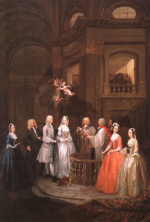 William Hogarth The Wedding of Stephen Beckingham and Mary Cox Germany oil painting art